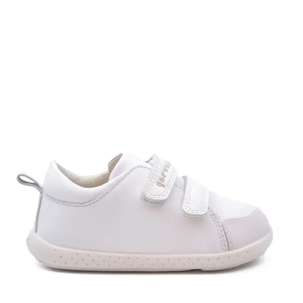 Pantofi copii, piele naturala, Soft & Fun, alb, Garvalin_241300-C050-21_Pebebe
