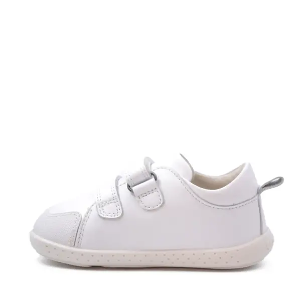 Pantofi copii, piele naturala, Soft & Fun, alb, Garvalin_241300-C050-21_Pebebe