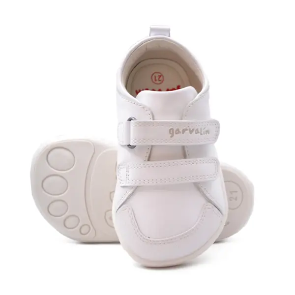Pantofi copii, piele naturala, Soft & Fun, alb, Garvalin_241300-C050-21_Pebebe