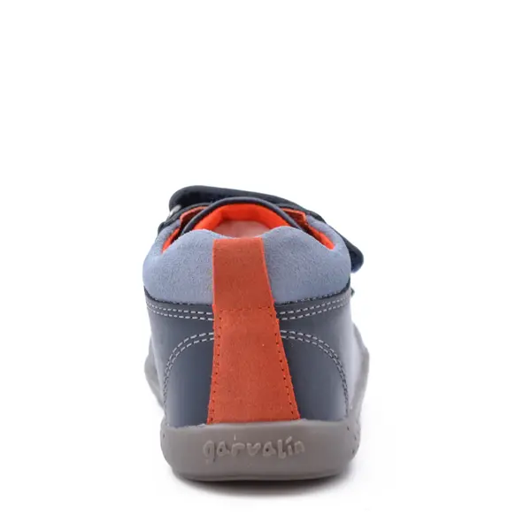 Pantofi copii, piele naturala, Soft & Fun, albastru, Garvalin_241301-A183-19_Pebebe