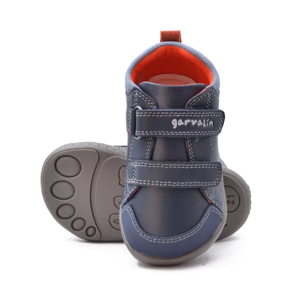 Pantofi copii, piele naturala, Soft & Fun, albastru, Garvalin_241301-A183-19_Pebebe