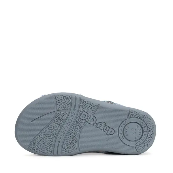 Sandale baieti, piele naturala, tigru, albastru, D.D.Step_G075-41906-19_Pebebe