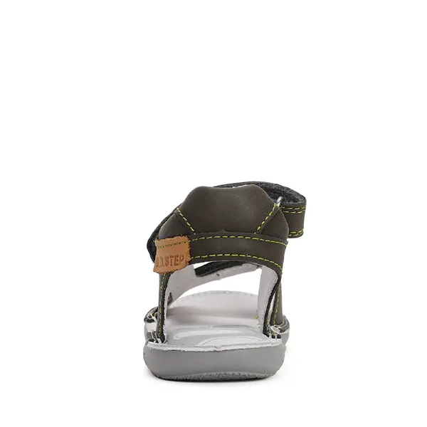 Sandale barefoot copii, piele naturala, khaki, D.D.Step_G080-41185AM-30_Pebebe