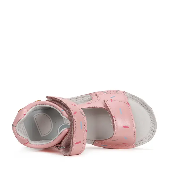 Sandale barefoot copii, piele naturala, roz, D.D.Step_G080-41185CM-29_Pebebe