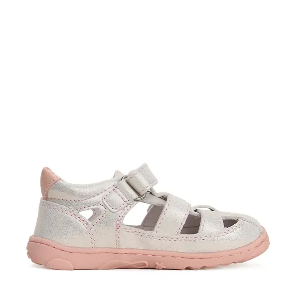 Sandale Copii, barefoot, piele naturala, argintiu, D.D.Step_G077-41565C-25_Pebebe
