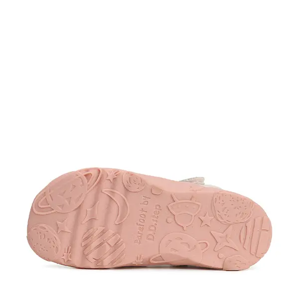 Sandale Copii, barefoot, piele naturala, argintiu, D.D.Step_G077-41565C-25_Pebebe