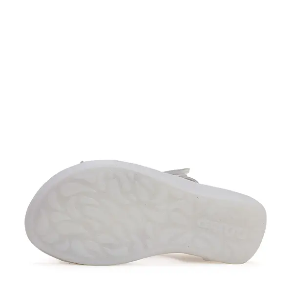 Sandale fete, piele naturala, alb cu floare argintie, D.D.Step_G072-41786BM-31_Pebebe