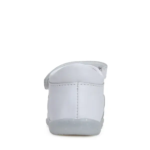 Sandale fete, piele naturala, alb cu inimioara, D.D.Step_G075-41103M-29_Pebebe