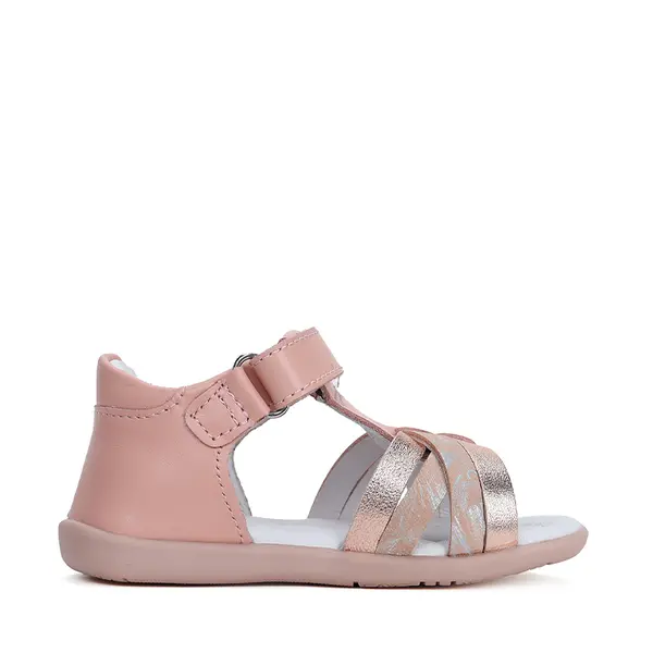 Sandale fete, piele naturala, roz cu barete roz sidef, D.D.Step_G075-41955AM-29_Pebebe