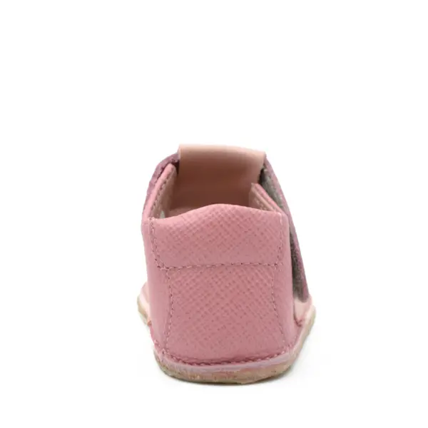 Sandale primi pasi cu scai, talpă flexibilă de cauciuc, perforatii  laterale, capsuna, roz pudra_RO-20-10-22_Pebebe