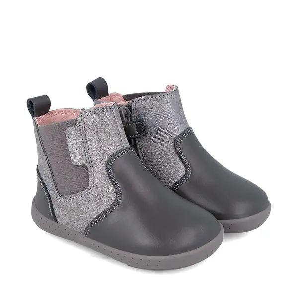 Cizme copii, piele naturala, Soft & Fun, stelute, gri, Garvalin_241304-A083-19_Pebebe