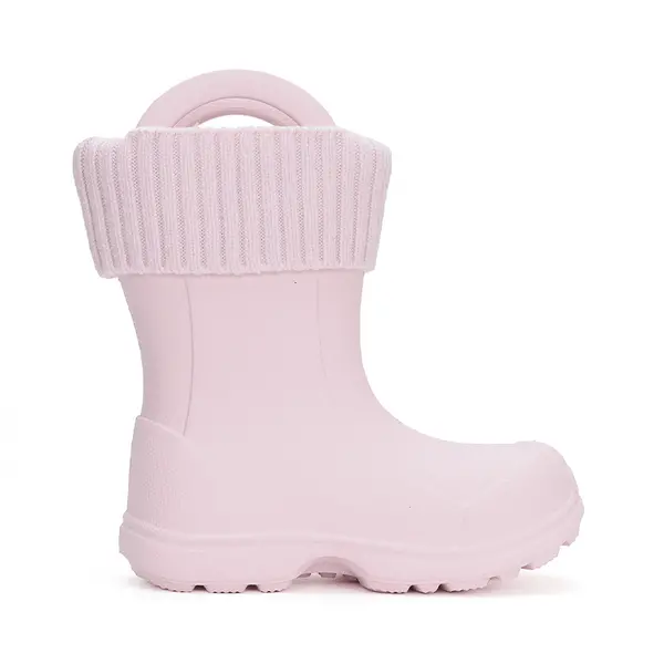 Cizme de cauciuc pentru copii, interior din material textil detasabil, roz, D.D.Step_I106-42443-28/29_Pebebe