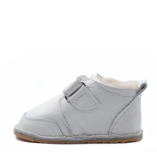 Ghete barefoot pentru copii, primii pasi, piele naturala, captuseala din blana, talpa flexibila, ivoar, Smiley_RO-600-2-24_Pebebe