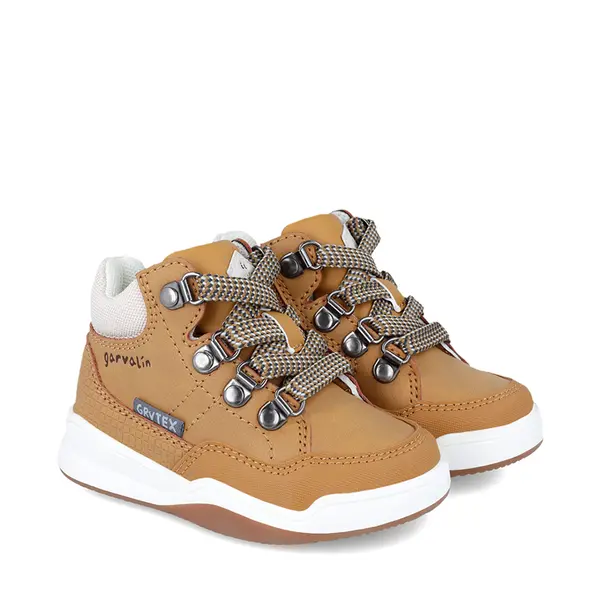 Ghete copii, rezistente la apa, inchidere siret, Baby Rock, maro cognac, Garvalin_241331-B173-27_Pebebe