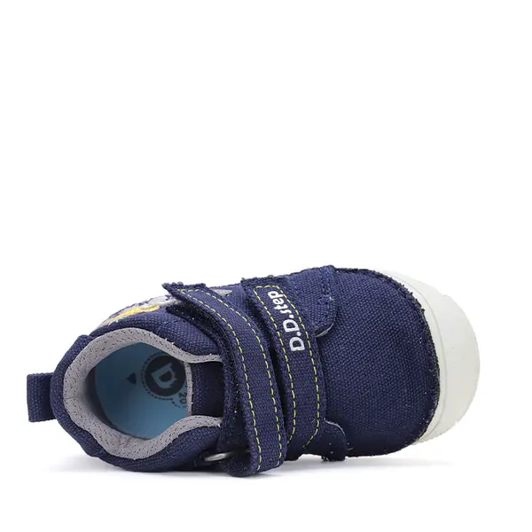 Pantofi baieti, material textil, bleumarin, excavator, D.D.Step_C082-42149A-20_Pebebe