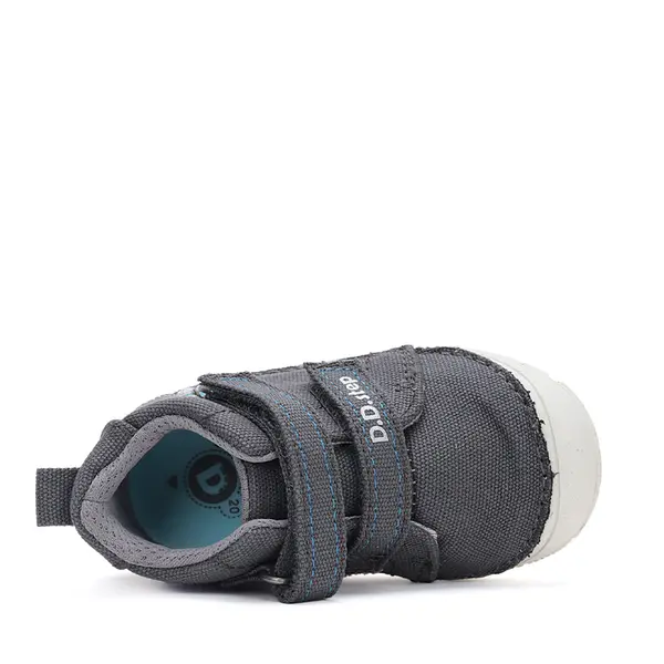 Pantofi baieti, material textil, gri, tractor, D.D.Step_C082-42149-20_Pebebe