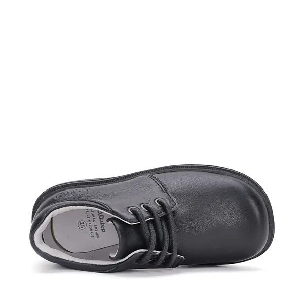 Pantofi baieti, piele naturala, negru, siret, D.D.Step Colectia Back to School_S105-42443M-28_Pebebe