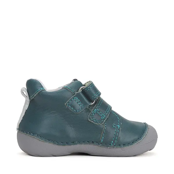 Pantofi baieti, piele naturla, talpa flexibila, verde, crocodil, D.D.Step_S015-42325-19_Pebebe