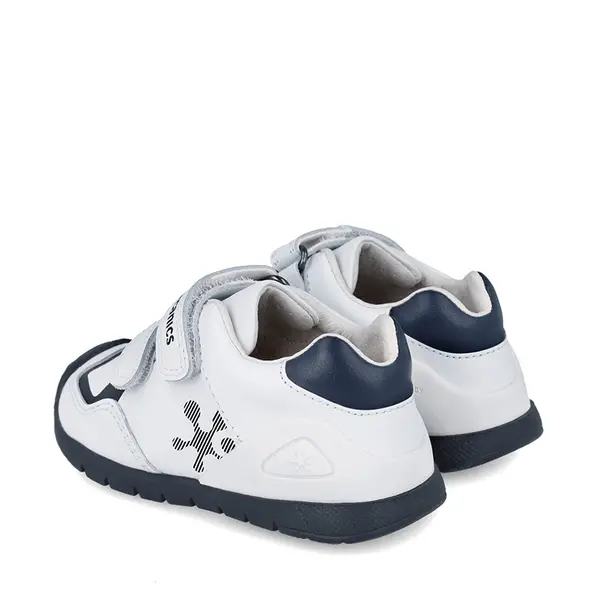 Pantofi Biomecanics Baieti, piele naturala, Biogateo Sport, alb, albastru_241001-A578-24_Pebebe