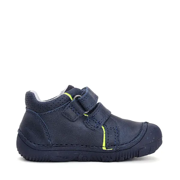 Pantofi copii, piele naturala, barefoot, talpa flexibila, bleumarin, D.D.Step_S073-42466-20_Pebebe