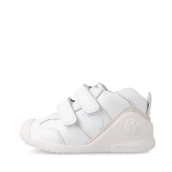 Pantofi copii, piele naturala, Biogateo Sport, alb, Biomecanics_221001-C-22_Pebebe