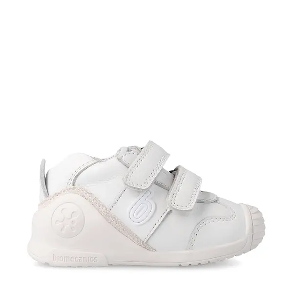 Pantofi copii, piele naturala, Biogateo Sport, alb, Biomecanics_221001-C-22_Pebebe