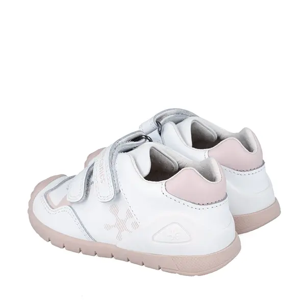 Pantofi copii, piele naturala, Biogateo Sport, alb,roz, Biomecanics_241001-B786-25_Pebebe