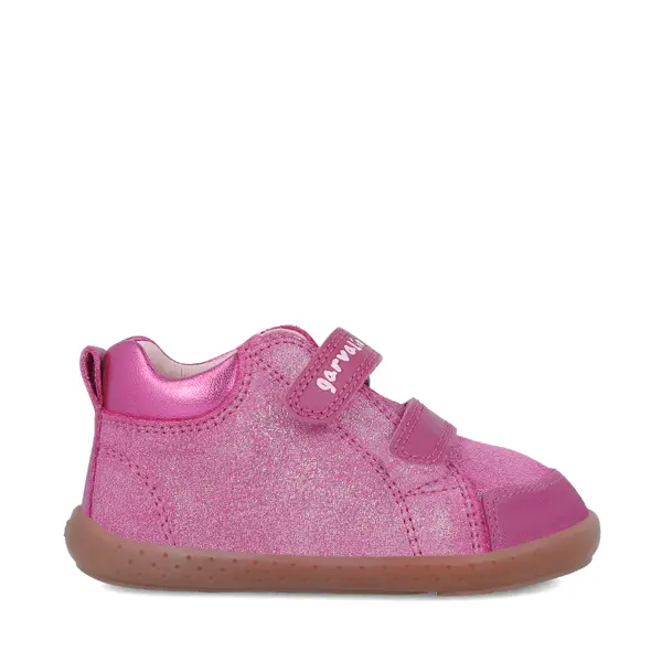 Pantofi copii, piele naturala, Soft & Fun, roz sidef, Garvalin_241301-C776-19_Pebebe