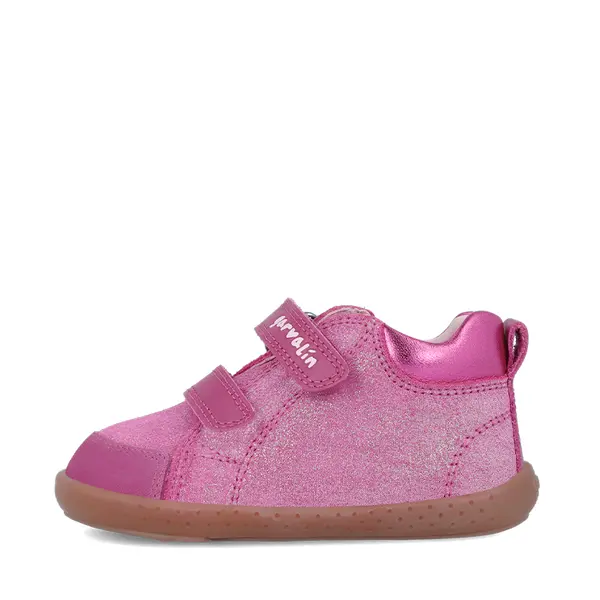 Pantofi copii, piele naturala, Soft & Fun, roz sidef, Garvalin_241301-C776-19_Pebebe