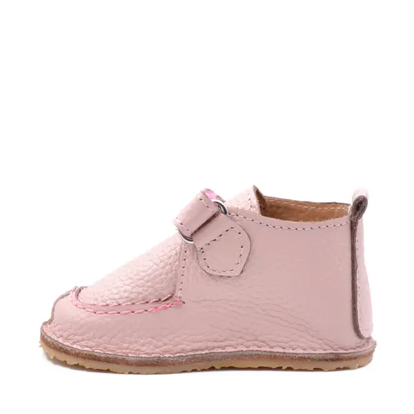 Pantofi din piele naturala pentru copii, talpa cauciuc, scai, Bubu, roz deschis_RO-110-6-24_Pebebe