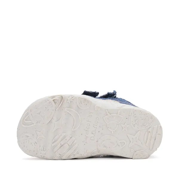 Pantofi fete, material textil, bleumarin, denim, flori, D.D.Step_C077-42610B-20_Pebebe