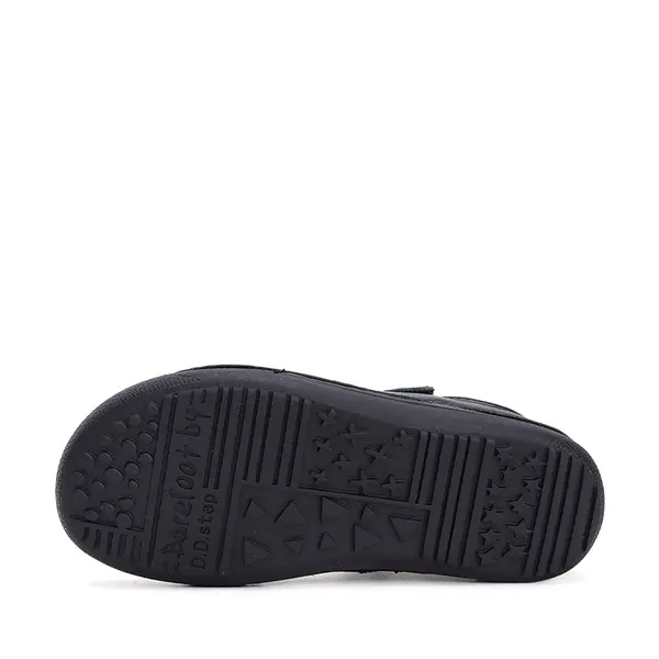 Pantofi fete, piele naturala, barefoot, talpa flexibila, negru, D.D.Step Colectia Back to School_H063-42716CM-26_Pebebe