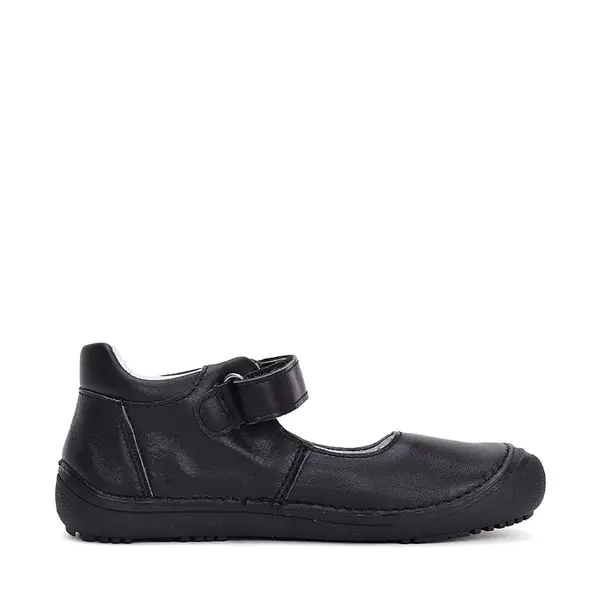 Pantofi fete, piele naturala, barefoot, talpa flexibila, negru, D.D.Step Colectia Back to School_H063-42716CM-26_Pebebe