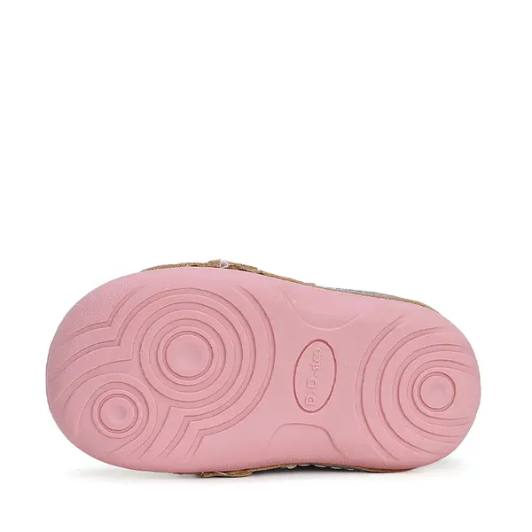 Pantofi fete, piele naturla, talpa flexibila, Argintiu, fluturasi, D.D.Step_S015-42400B-20_Pebebe