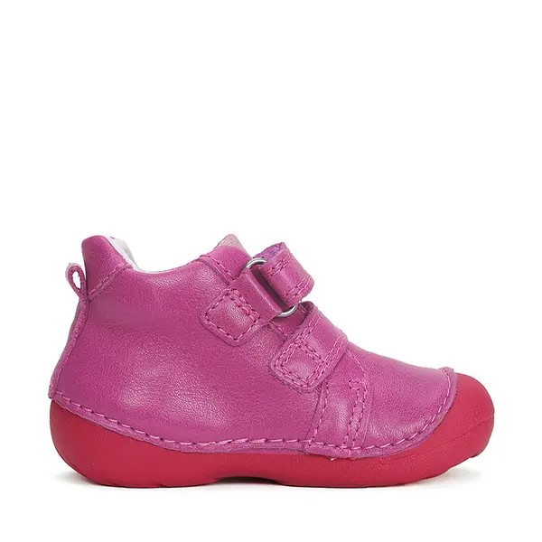 Pantofi fete, piele naturla, talpa flexibila, roz sidef, lebada, D.D.Step_S015-42532B-21_Pebebe