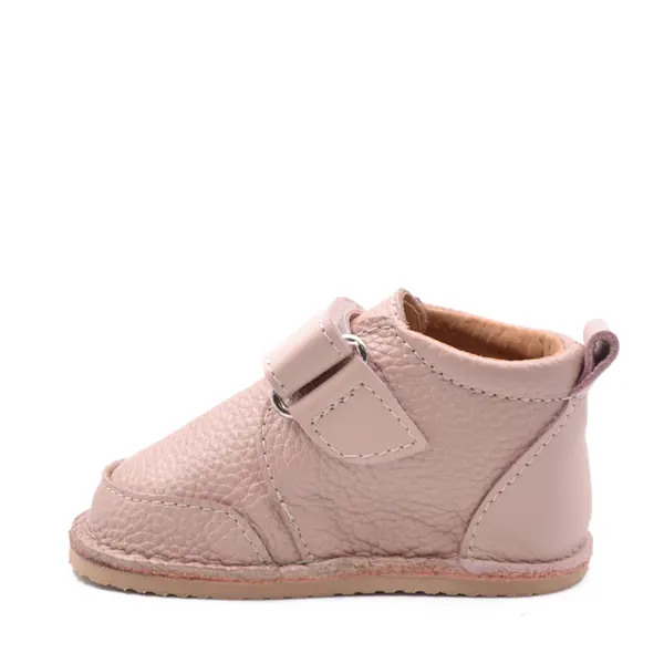 Pantofi primii pasi fete, piele naturala, barefoot, talpa flexibila, culoare roz, Smiley_RO-500-1-22_Pebebe