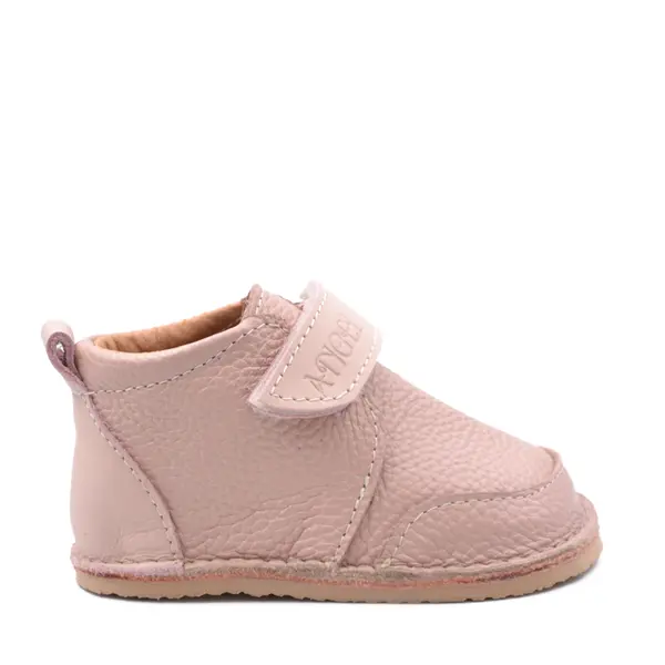 Pantofi primii pasi fete, piele naturala, barefoot, talpa flexibila, culoare roz, Smiley_RO-500-1-22_Pebebe
