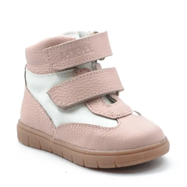 Ghete fete, piele naturala, talpa felxibila, roz, Tea_RO-117-1-25_Pebebe