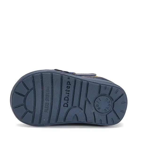Ghete baieti, piele naturala, captuseala, bleumarin, crocodil, D.D.Step_W071-42421-20_Pebebe