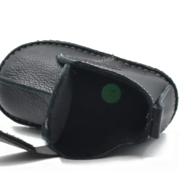 Ghete copii, primii pasi, piele naturala, captuseala textila, talpa felxibila, negru_RO-122-1-18_Pebebe