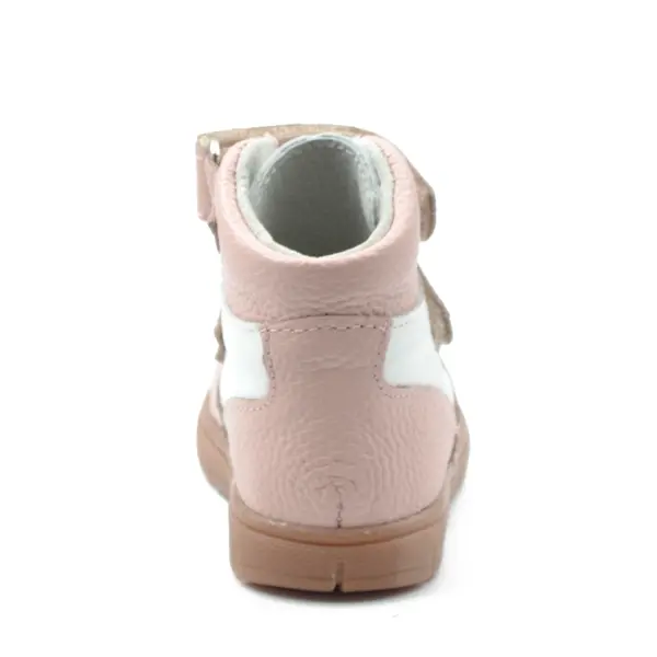 Ghete fete, piele naturala, talpa felxibila, roz, Tea_RO-117-1-25_Pebebe