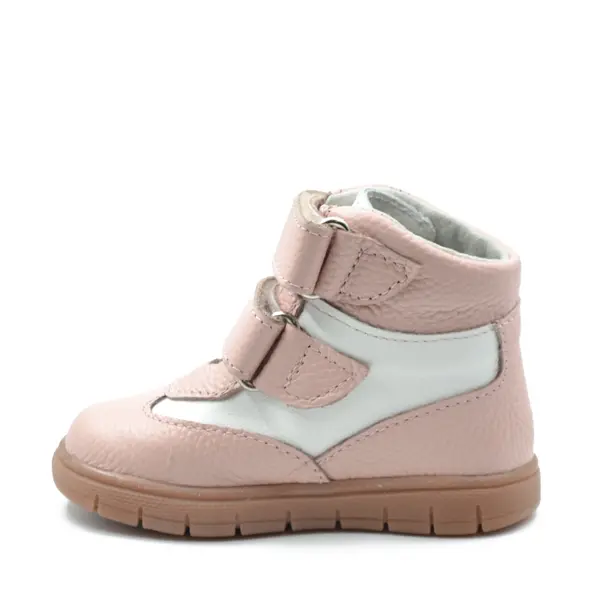 Ghete fete, piele naturala, talpa felxibila, roz, Tea_RO-117-1-25_Pebebe