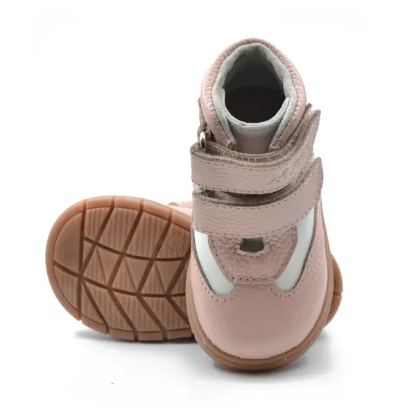 Ghete fete, piele naturala, talpa felxibila, roz, Tea_RO-117-1-25_Pebebe