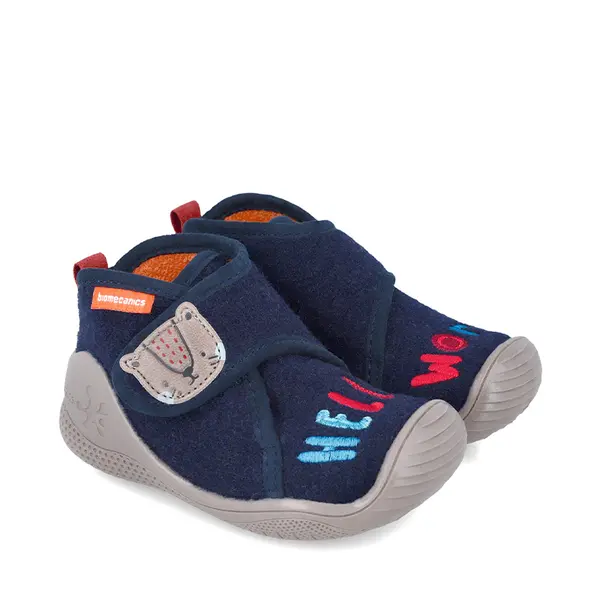 Pantofi baieti, material textil, Biohome, Hello World, bleumarin, Biomecanics_241154-A089-18_Pebebe