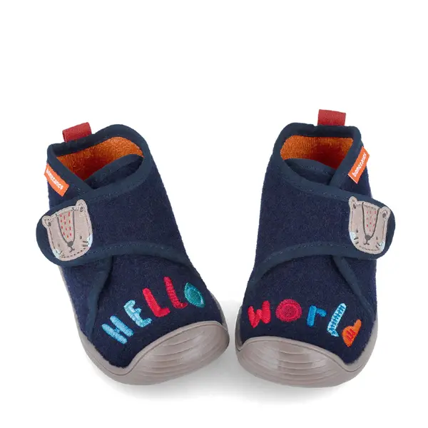 Pantofi baieti, material textil, Biohome, Hello World, bleumarin, Biomecanics_241154-A089-18_Pebebe