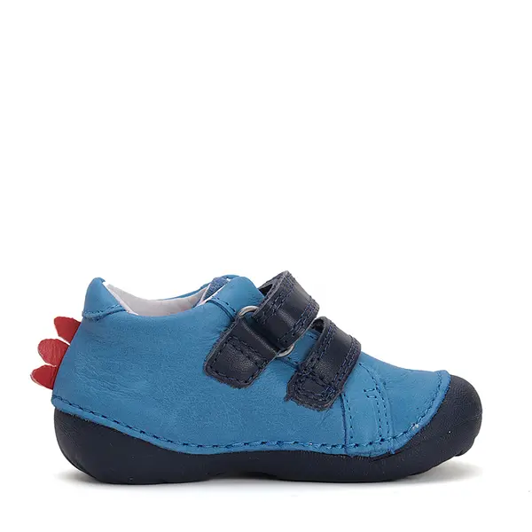 Pantofi piele naturla, baieti, albastru, crocodil, D.D. Step_S015-51832B-20_Pebebe