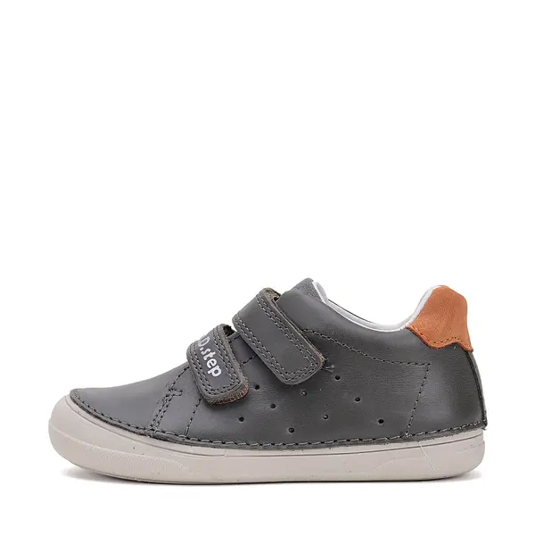 Pantofi baieti, piele naturala, talpa flexibila, kaki inchis, D.D. Step_S078-51687AM-29_Pebebe