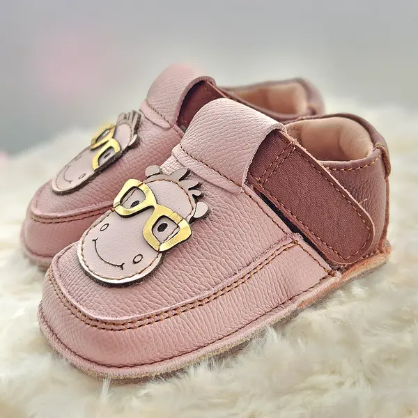 Pantofi barefoot copii, piele naturala, talpa flexibila, hipopotamita Nita_RO-16-5-18_Pebebe