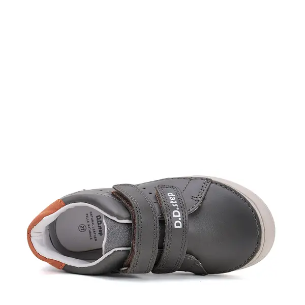 Pantofi baieti, piele naturala, talpa flexibila, kaki inchis, D.D. Step_S078-51687AM-29_Pebebe