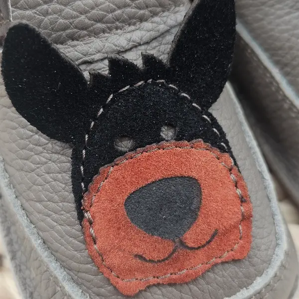 Pantofi barefoot copii, primii pasi, piele naturala, talpa flexibila, catelus_RO-16-9-18_Pebebe